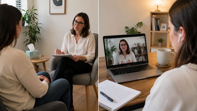 Terapia virtual o terapia en persona: cuál es más efectiva y para quiénes sirve cada una