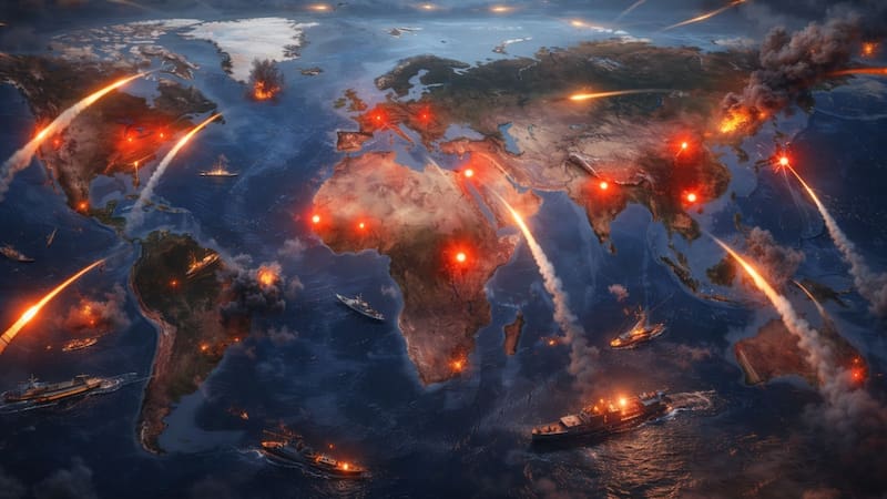 Tercera Guerra Mundial: estas serían las primeras ciudades del planeta en caer, según la inteligencia artificial. Foto: ChatGPT