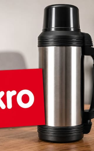 Makro suma a su catálogo un termo de acero inoxidable de 2 litros frío calor y se consigue por menos de $62.000