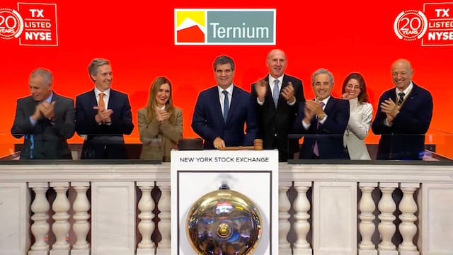 Así celebra Ternium 20 años en NYSE: sube más de 47% en el año y acelera su plan de expansión en Nuevo León por 4,000 MDD