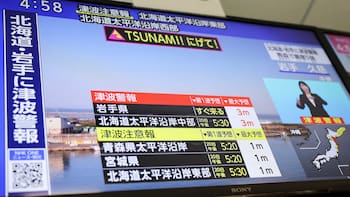 Terremoto en Japón y alerta de tsunami: alertan por olas de hasta un metro al norte del país