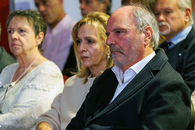 Horacio Tettamanti junto a su esposa Adriana durante la presentación.