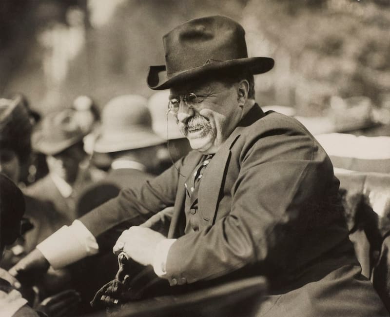 Theodore Roosevelt durante su último tiempo como presidente de los Estados Unidos.