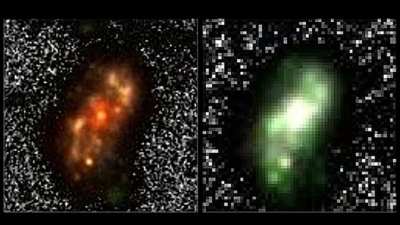 Tiembla el Big Bang: descubren una nueva galaxia gigante que cambia todo lo que sabemos sobre el universo. Foto: Jain et al., 2024