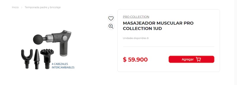 Tiendas D1 lanza un masajeador muscular que ayuda a aliviar la tensión y los nudos en minutos.