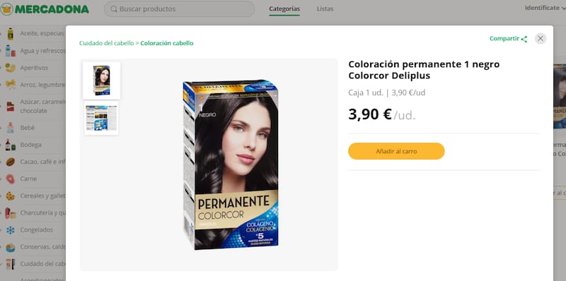 Este producto de Mercadona es ideal para teñir el cabello: tiene colágeno y aceites naturales.