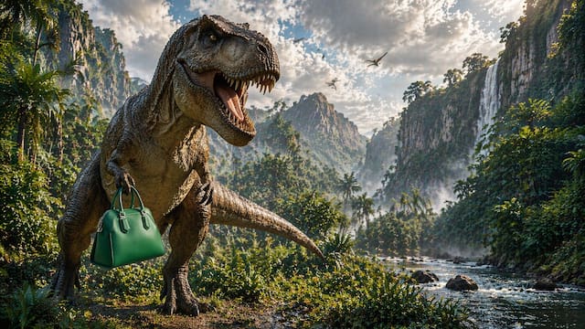 Insólito | Científicos logran crear el primer bolso con “piel de dinosaurio”: cómo lo lograron