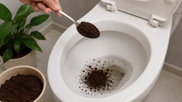 Echar café usado en el inodoro una vez por semana: para qué sirve, por qué se recomiendan tanto y qué beneficio tiene