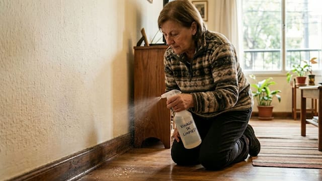 Rociar los zócalos de la casa con vinagre: para qué sirve y por qué recomiendan hacerlo