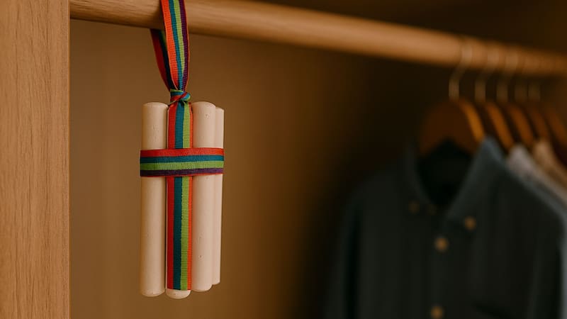 Poner tiza blanca dentro del ropero | Para qué sirve y por qué miles de personas lo hacen en Europa. Foto (IA)