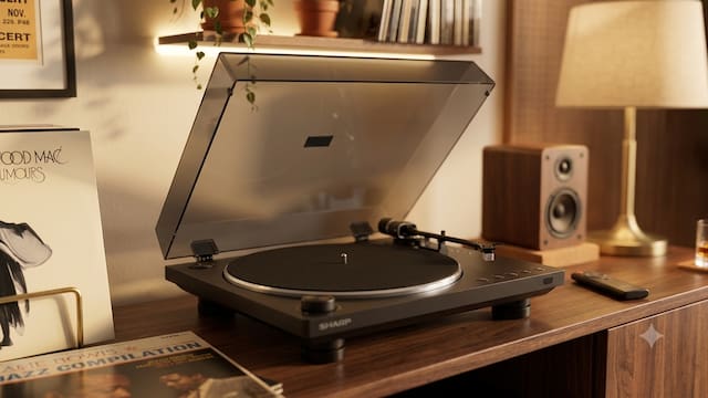 Lidl ofrece el tocadiscos Sharp en descuento: cuenta con Bluetooth y brazo automático para reproducir los vinilos