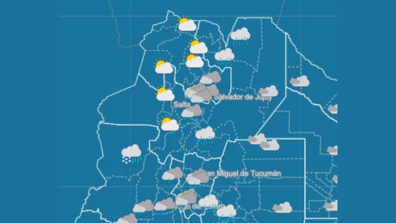 Las probabilidades de lluvias se situarán entre el 40% y el 70% durante la mañana y la tarde.