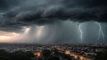 Se acerca el temporal negro del siglo y llegará en tan sólo horas: hay alerta por diluvio torrencial, actividad eléctrica y hasta tornados nocturnos
