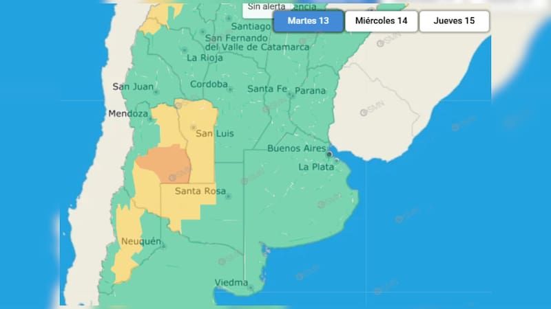 Las tormentas se darán durante este lunes.