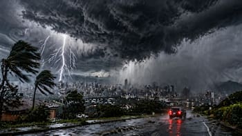 Se viene un diluvio histórico con largas horas de lluvias intensas, tormentas y ráfagas de viento