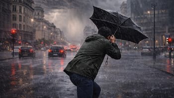 Una “tormenta negra” traerá cielos oscuros y lluvias torrenciales la próxima semana