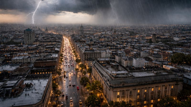 Se acerca el diluvio histórico: alertan por intensas lluvias, tormentas eléctricas y fuertes vientos.