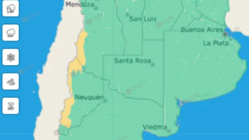 Parte de Mendoza y Neuquén quedarán bajo un período prolongado de inestabilidad climática, en la zona de la Cordillera.