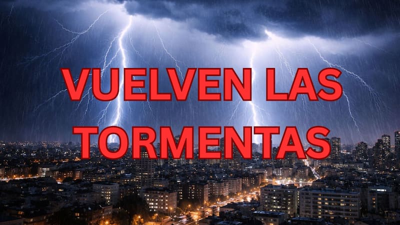 El SMN alertó por el regreso de las tormentas.