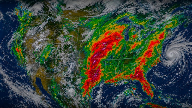 Según el pronóstico de AccuWeather, el fenómeno comenzará a intensificarse durante las próximas horas y se extenderá a lo largo de al menos 48 horas consecutivas.