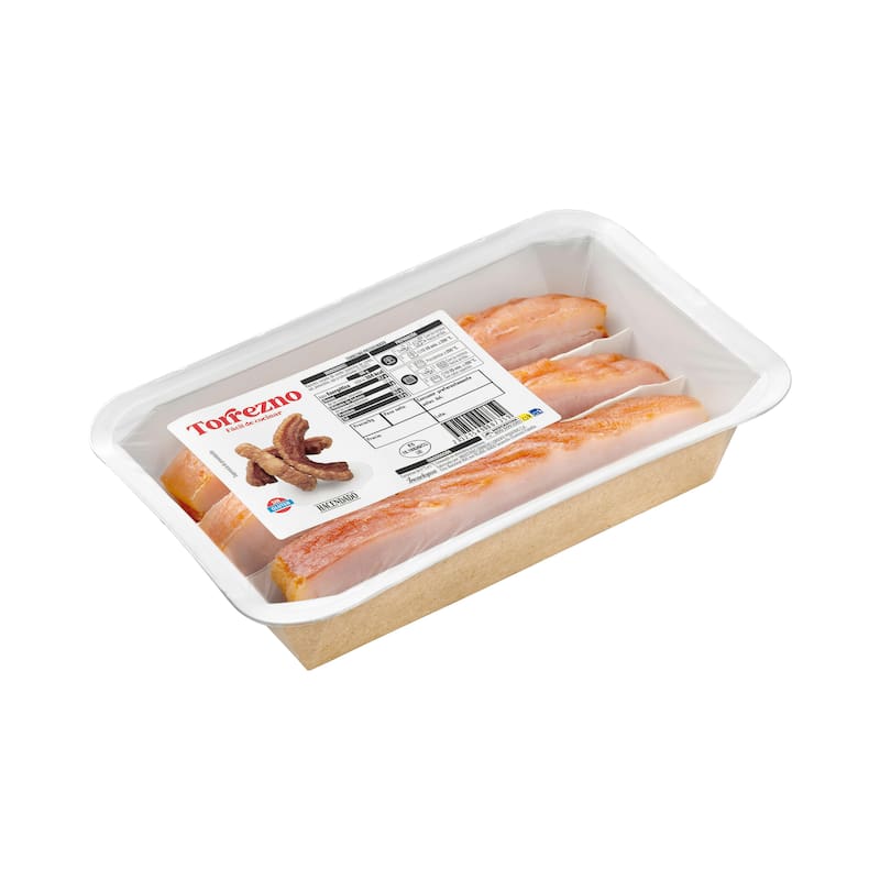 El nuevo torrezno Hacendado se vende en bandeja y está listo para hornear o preparar en freidora de aire en pocos minutos.