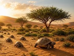 El plan para plantar árboles fracasó, pero soltaron 500 tortugas en el Sahara y cinco años después, el desierto cambió por completo