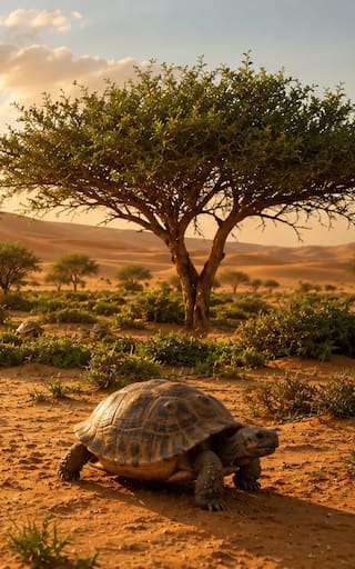 Fracasaron al plantar árboles y soltaron 500 tortugas en el desierto del Sahara, cinco años después crecieron zonas verdes donde solo había arena
