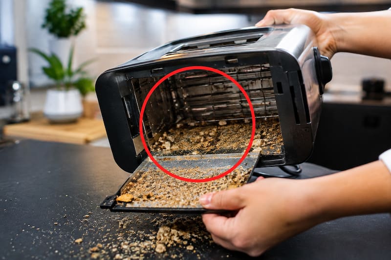 Ni vinagre ni bicarbonato: el truco para limpiar la tostadora por dentro y eliminar las migas acumuladas.