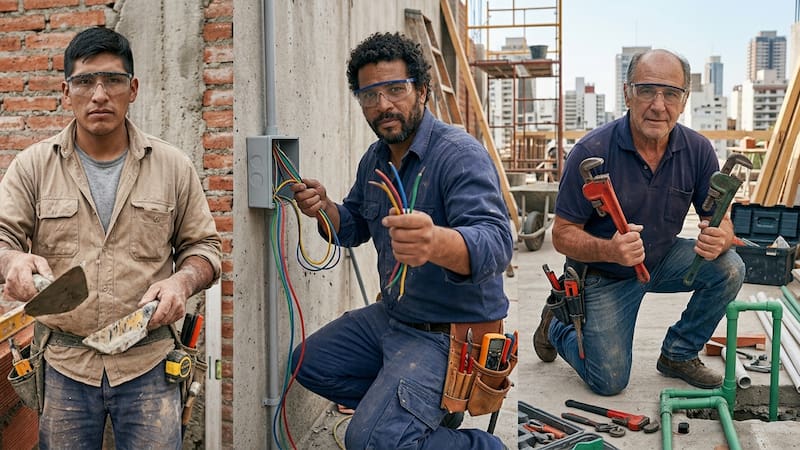 Albañiles, electricistas y plomeros serán algunos de los empleos mejor pagados, según el CEO de una reconocida empresa tecnológica.