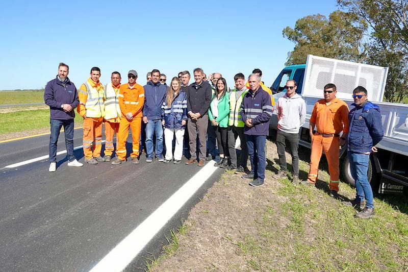 La inauguración de la ruta provincial 63 repavimentada