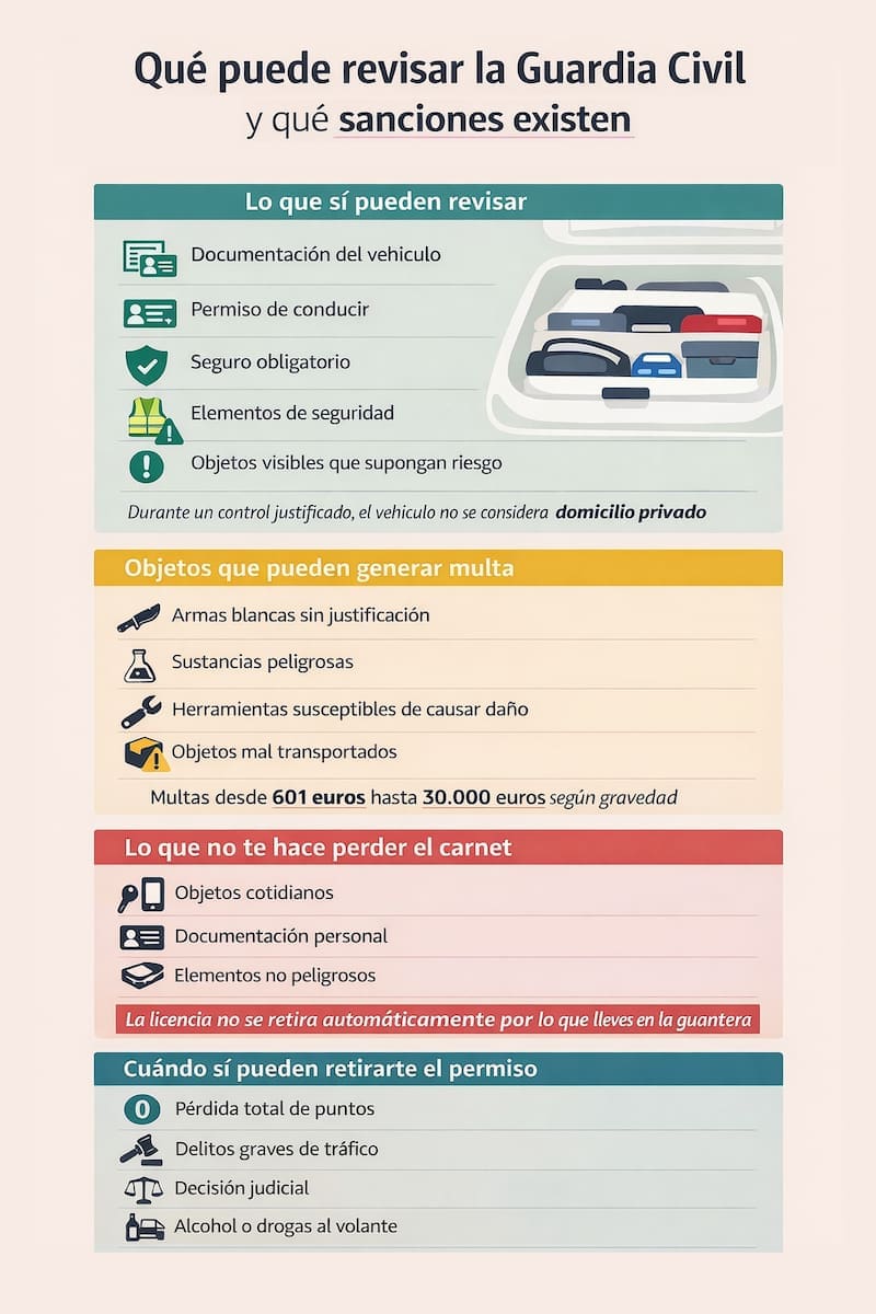 El Gobierno examinará todas las guanteras y cancelará tu licencia de conducir si llevas este artículo.