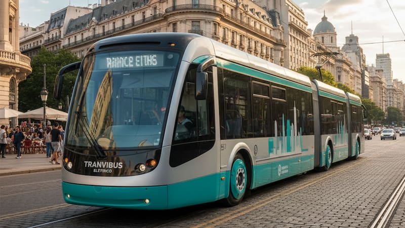 El Trambus partirá de Palermo y llegará al su de la Ciudad por Avenida La Plata.