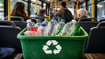 Oficial | El transporte público podría ser gratis para quienes presenten botellas, latas o envases reciclables en las estaciones