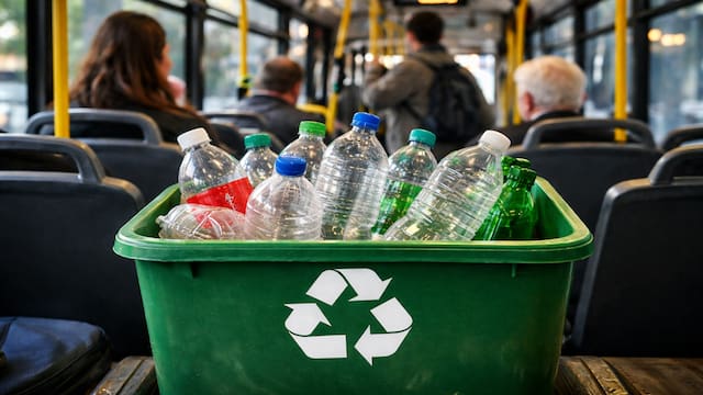 Oficial | El transporte público podría ser gratis para quienes presenten botellas, latas o envases reciclables en las estaciones