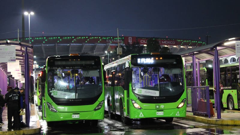 Buses del RTP en la Ciudad de México. Horarios extendidos en la noche.