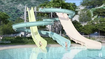 Tras 7 años, abre un nuevo parque acuático de 5000 m² con una inmensa pileta y distintos toboganes que revoluciona la costa este del país