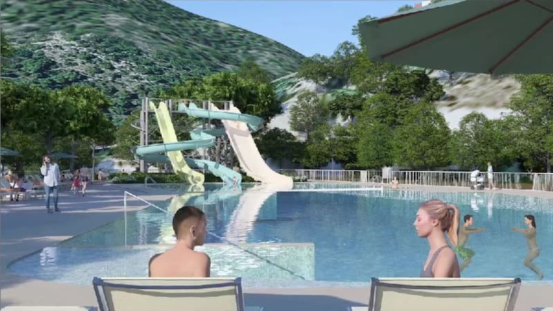 Tras 7 años, abre un nuevo parque acuático de 5000 m² con una inmensa pileta y distintos toboganes que revoluciona la costa este del país