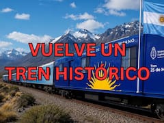 Tras años de espera, volvió un tren histórico que recorre el país con servicio gratuito