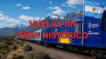 Tras años de espera, volvió un tren histórico que recorre el país con servicio gratuito