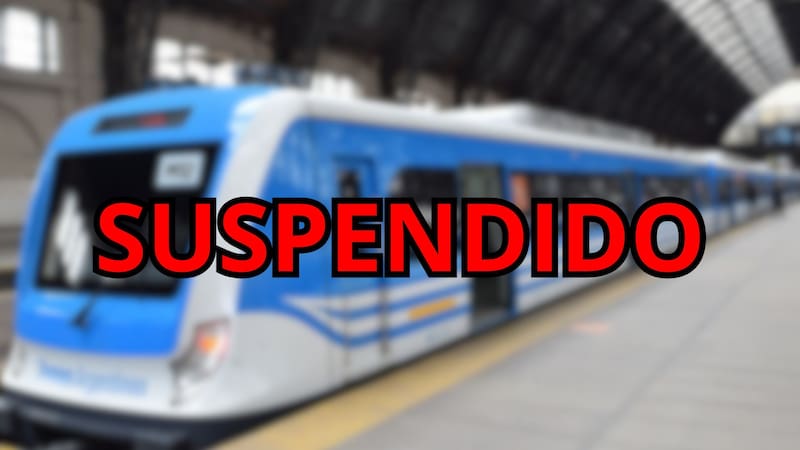 Suspenderán por 96 horas este ramal de tren: se interrumpirá el servicio el jueves, viernes, sábado y domingo.