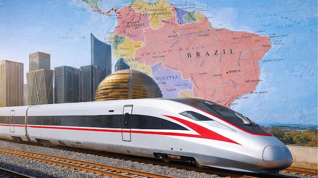 Construyen el tren bala más rápido de América Latina: irá a más de 350 km/h y conectará las dos ciudades más importantes de la región en minutos