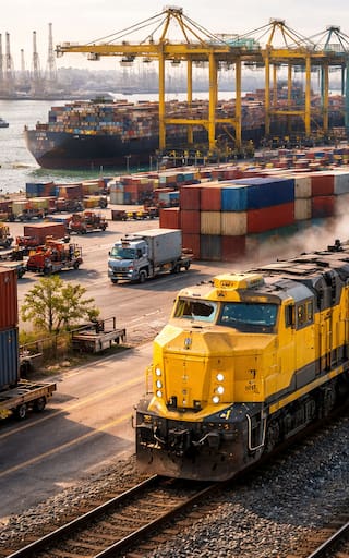 El tren que podría cambiar el mapa logístico del continente: la conexión clave que une un megaproyecto portuario con el interior