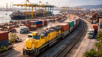 El tren que podría cambiar el mapa logístico del continente: la conexión clave que une un megaproyecto portuario con el interior