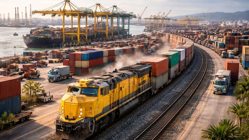 El tren que podría cambiar el mapa logístico del continente: la conexión clave que une un megaproyecto portuario con el interior.