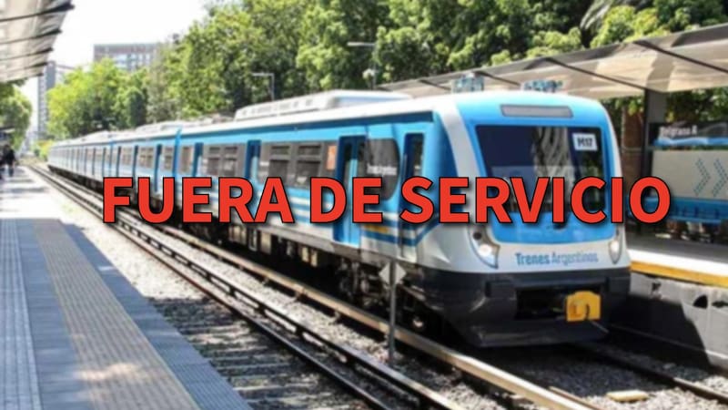 La interrupción del servicio se ejecutará durante un fin de semana largo. (Foto: Trenes Argentinos)