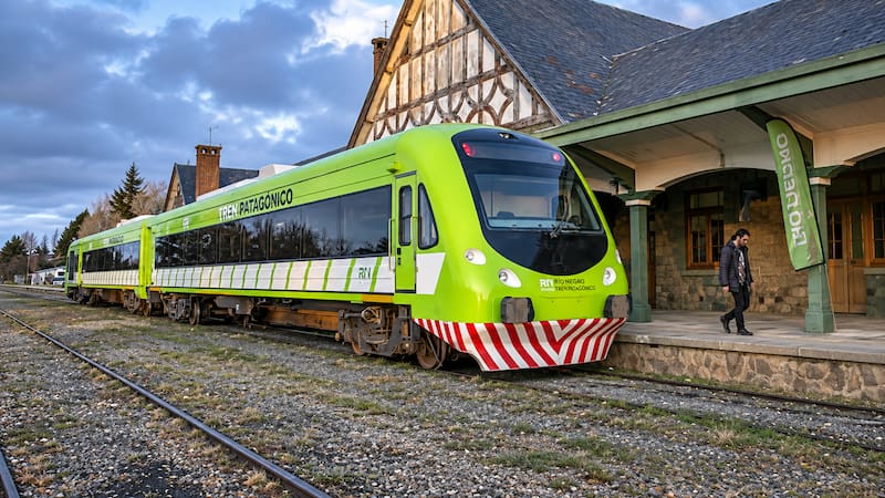 El Tren Patagónico en la estación de Bariloche