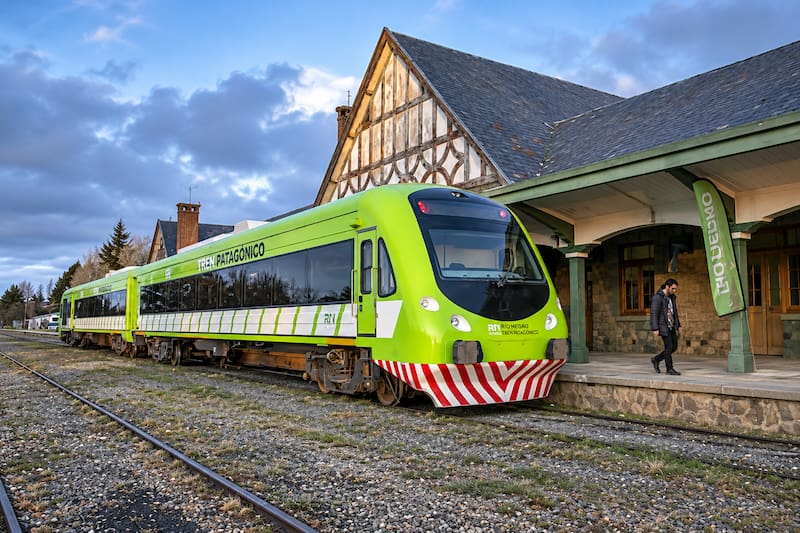 El Tren Patagónico en la estación de Bariloche