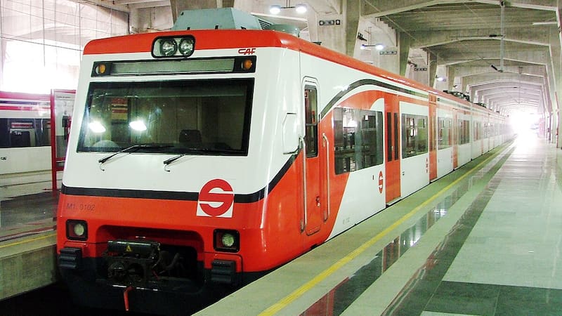 Servicio de transporte público del Tren Suburbano en México. Fuente: archivo