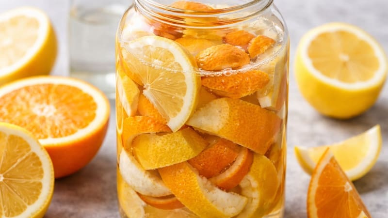 La cáscara de limón y jengibre son una buena alternativa natural para aromatizar el hogar. Fuente: Archivo.