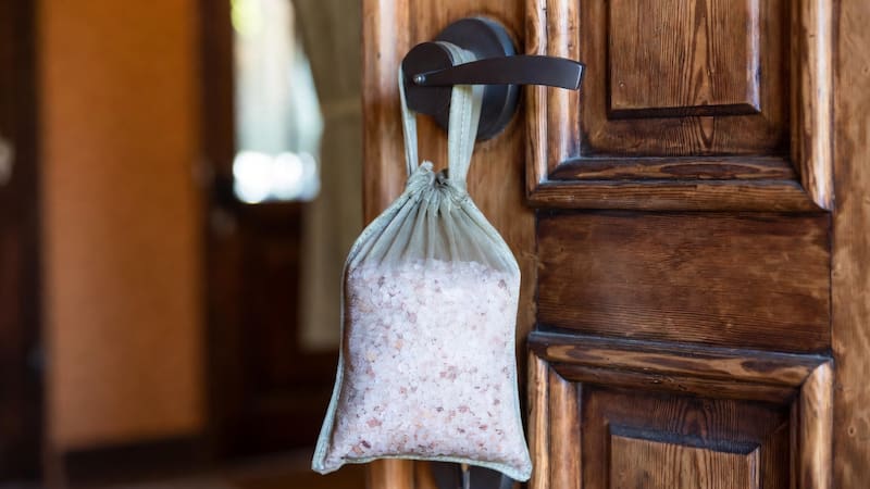 Método casero de la sal gruesa en la casa